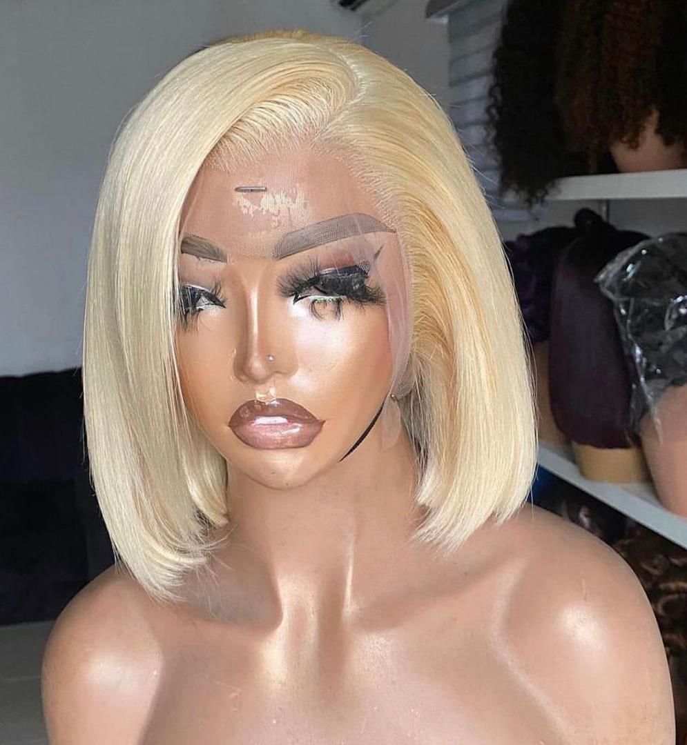 Blonde Lace Front Bob Wig – 613 - OneUp Hair
