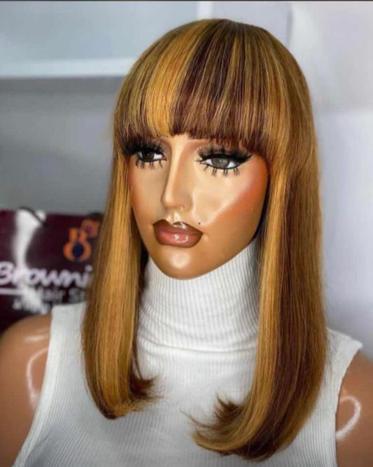 Piano bob fringe - OneUp Hair